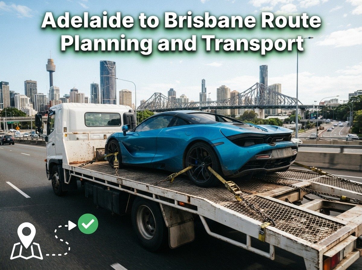  Interstate route planning for Adelaide to Brisbane car transport 