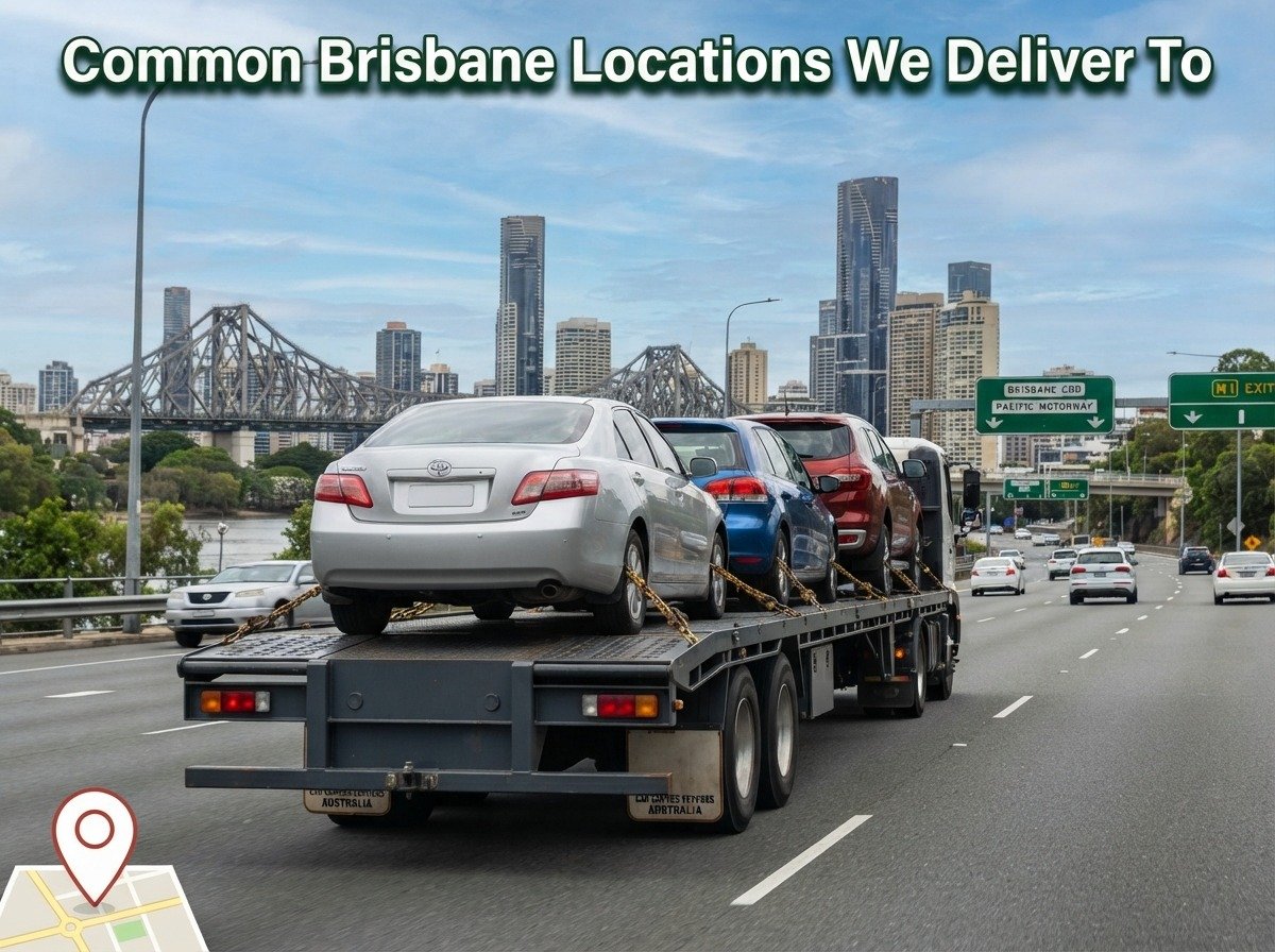 Brisbane delivery areas covered by Fast Car Carrier vehicle transport