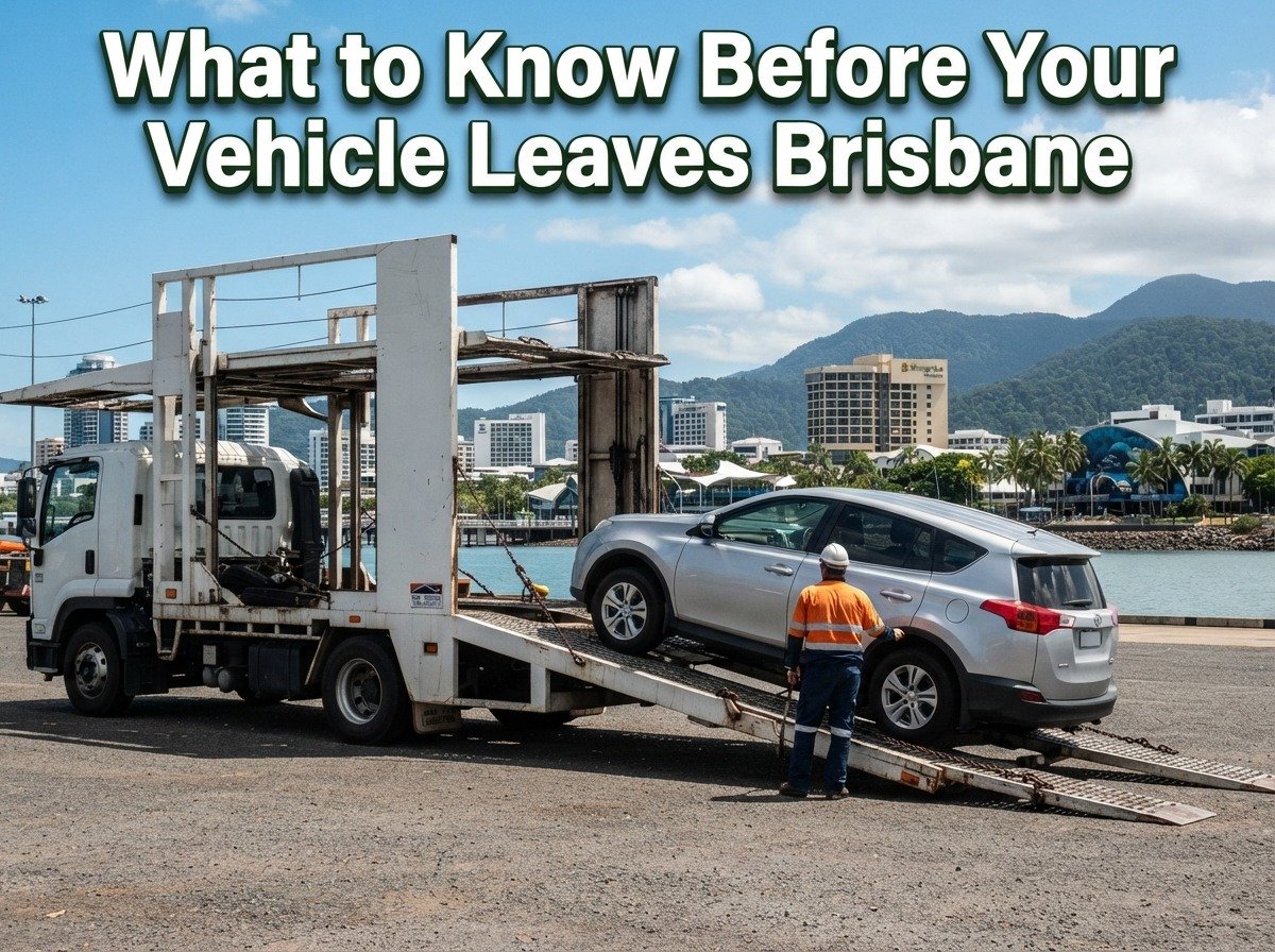   Vehicle prepared for interstate transport from Brisbane to Cairns

 