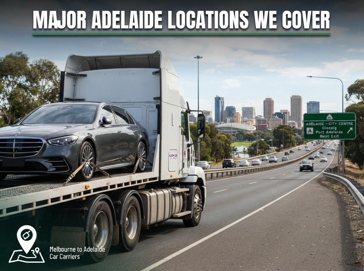 Melbourne delivery areas covered by Fast Car Carrier vehicle transport