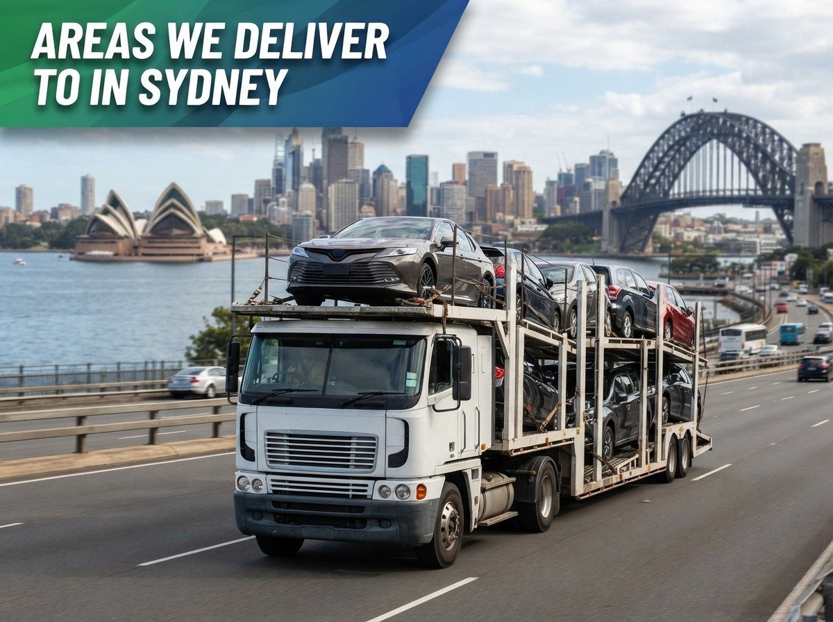 Sydney delivery areas covered by Fast Car Carrier vehicle transport 