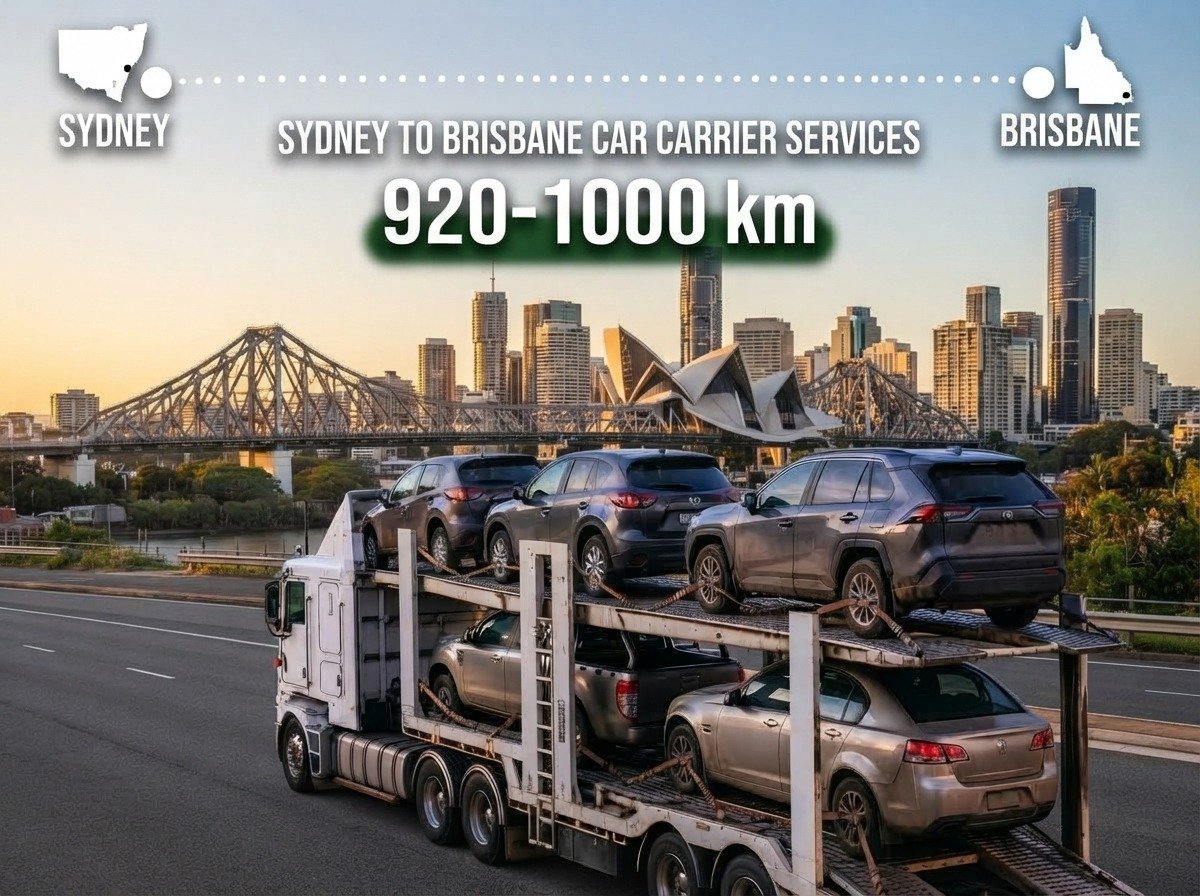  Vehicle being transported from Sydney to Brisbane via M1 Pacific Motorway 