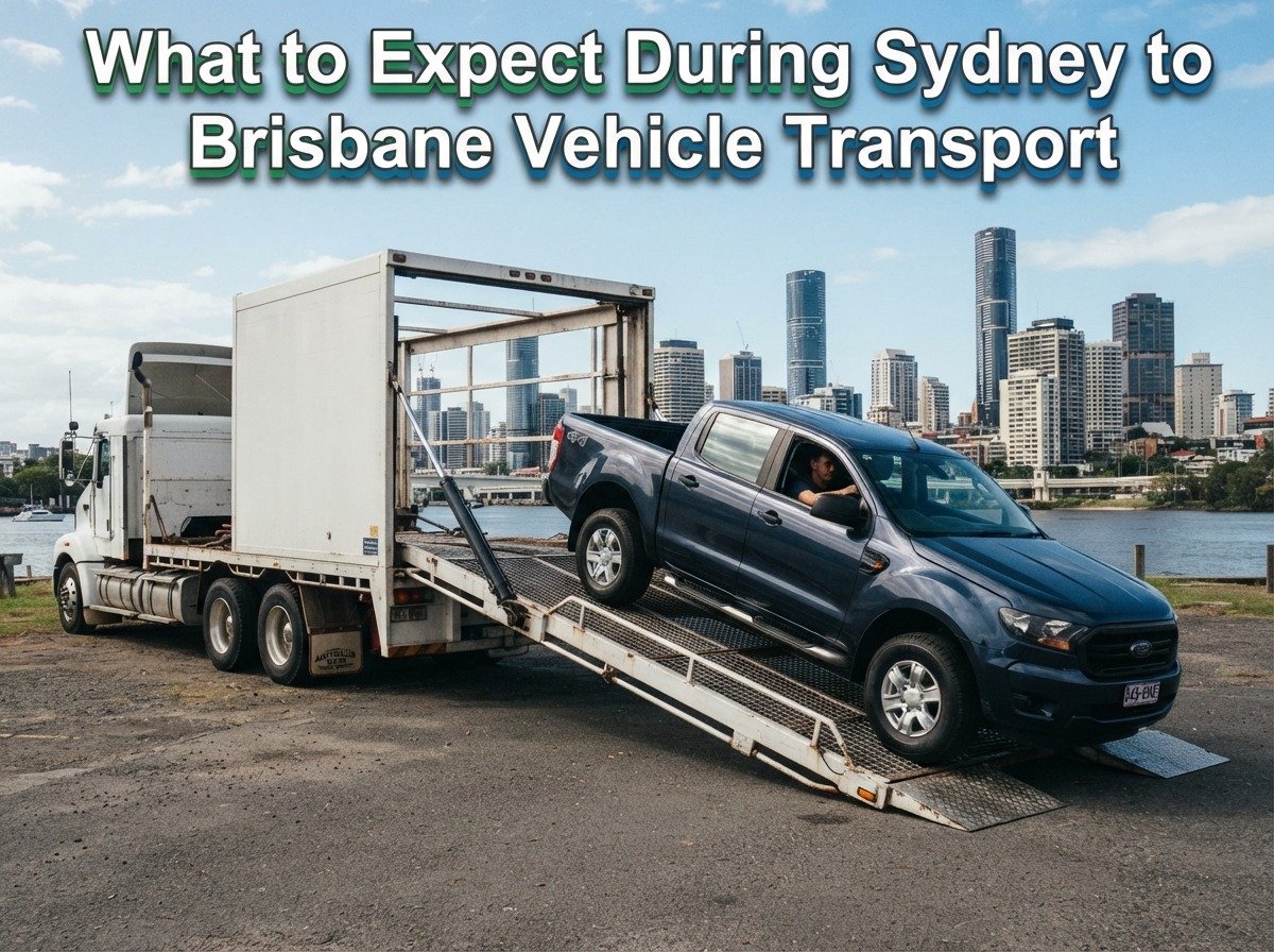  Vehicle prepared for interstate transport from Sydney to Brisbane
 
