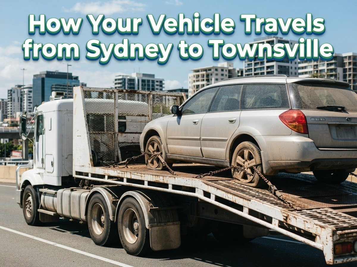  Vehicle prepared for interstate transport from Sydney to Townsville 


 