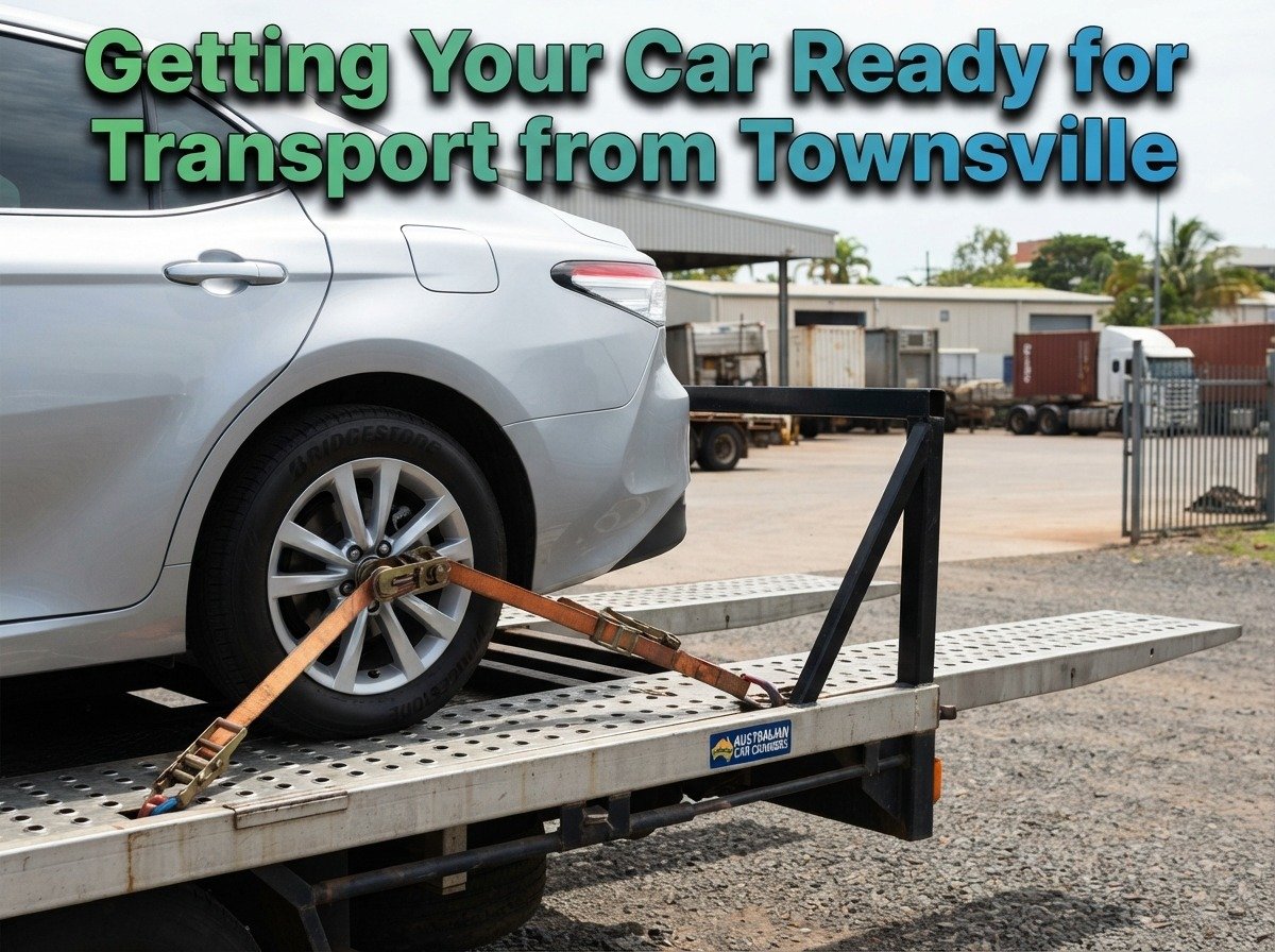  Vehicle prepared for interstate transport from Townsville to Darwin 
